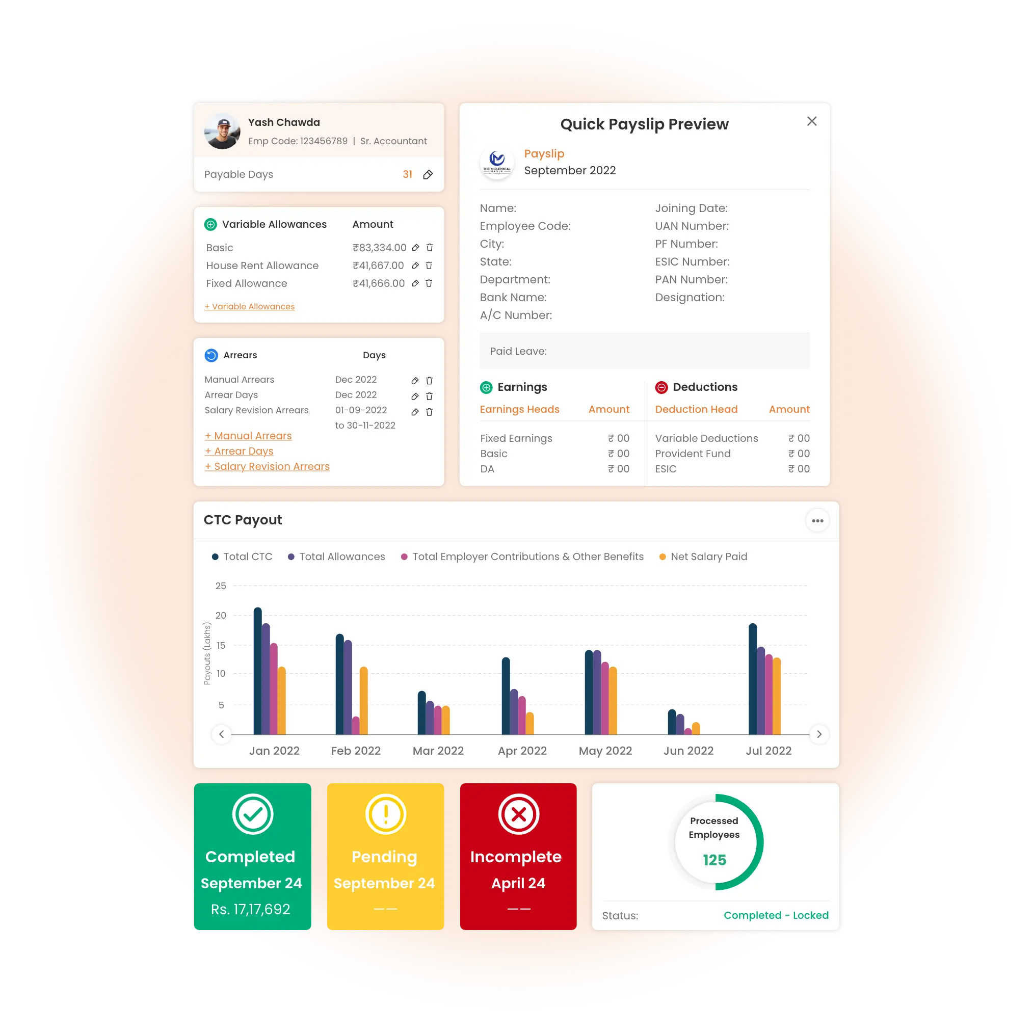 Payroll and Expenses module